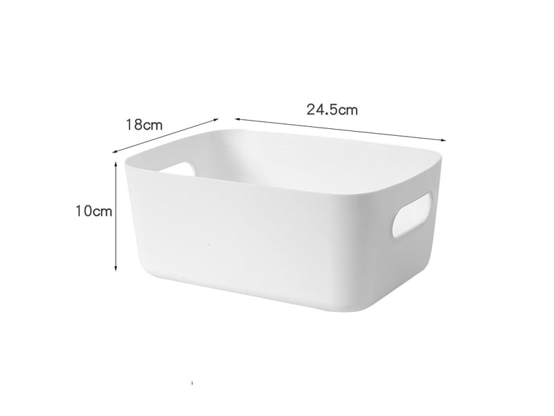  Lot de 10 paniers de rangement en plastique avec poignées – cuisine et salle de bain  - Conforama B