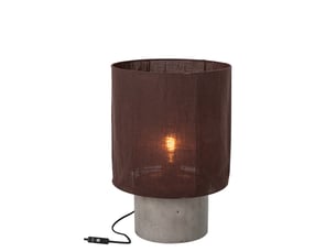 Lampe à poser en ciment havel 50cm marron