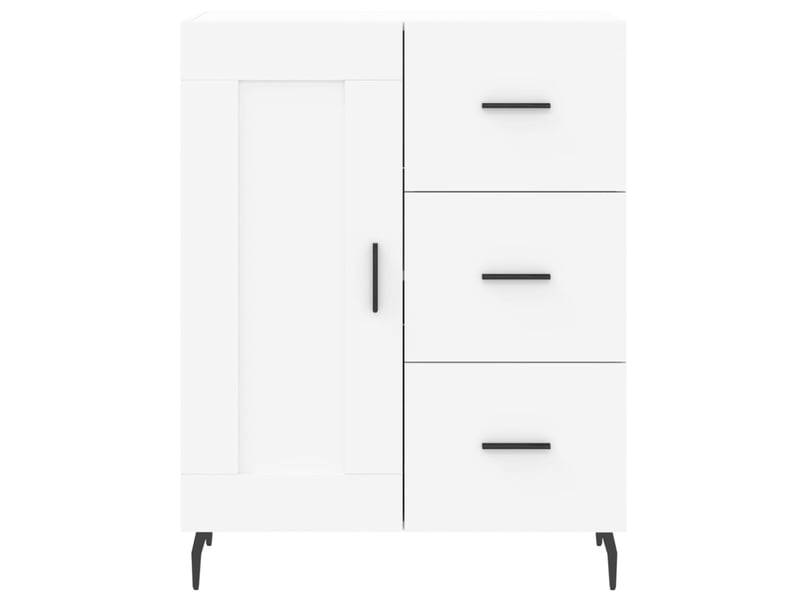  Buffet - bahut - meuble de rangement blanc 69,5x34x90 cm bois d'ingénierie  - Conforama E