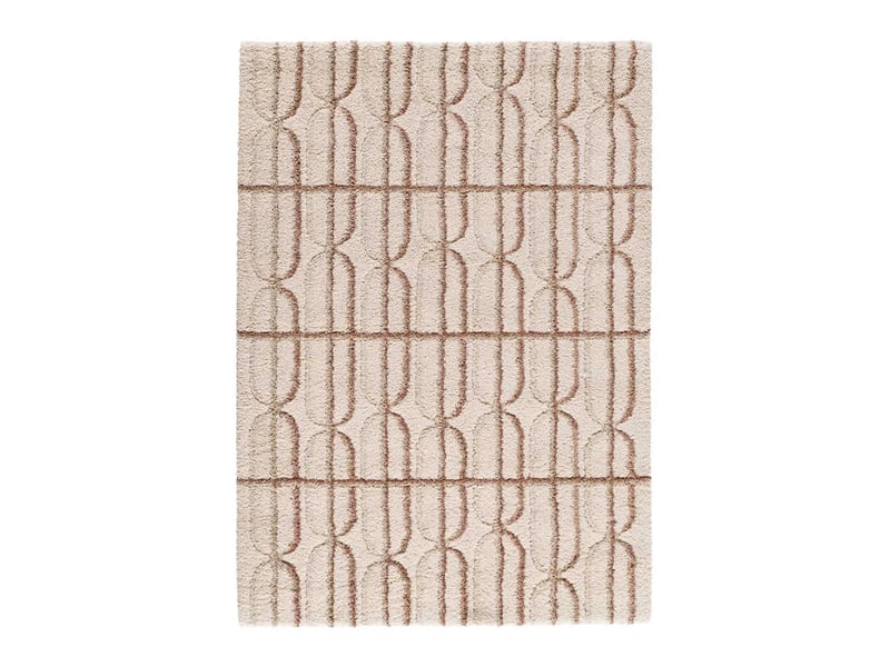  Tapis enfant shaggy scandinave crème rose, 120 x 170 cm 51734 - Conforama A