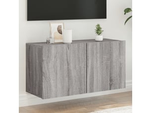 Meuble tv coloris gris 80 cm <strong></strong>  <strong></strong>