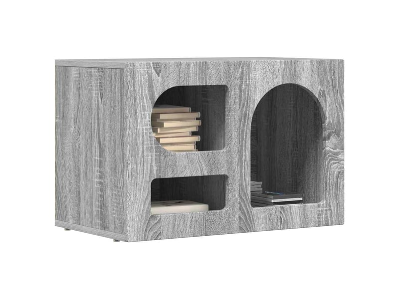  Meuble tv - banc tv - meuble de rangement elst 60 x 35 x 40 cm gris sonoma bois d'ingénierie  - Conforama C