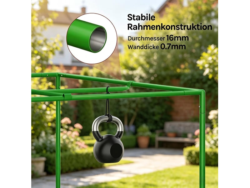  Mini-serre de culture intérieure 60x120x180 cm – noir et vert – ventilation réglable et revêtement réfléchissant  - Conforama E