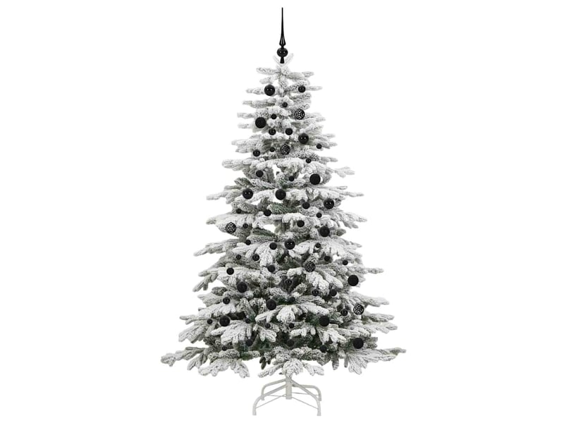 Sapin de noël, arbre de noël artificiel à branches articulées blanc 210 cm shl974 - Conforama D
