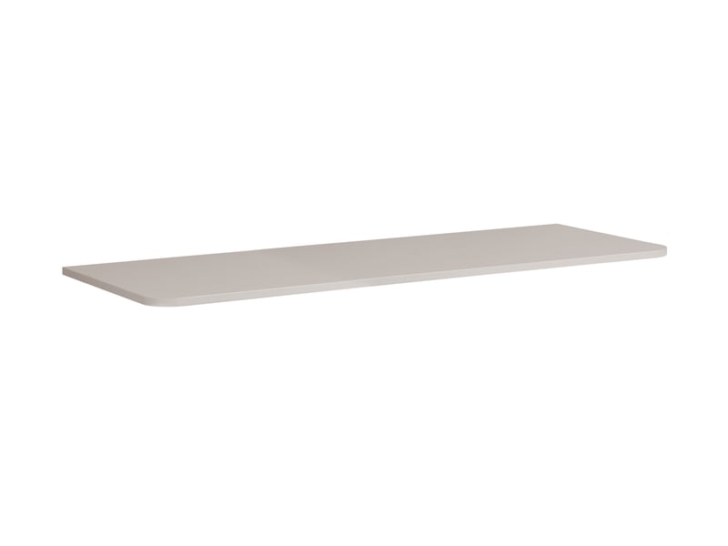  Plan de travail linea 120 cm cachemire mat pour meuble de salle de bain avec angles arrondis  - Conforama A