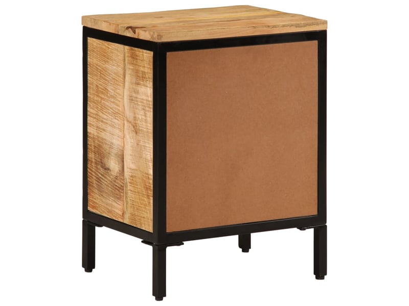  Table de chevet - cabinet de chevet - table de nuit 40x30x52,5 cm bois de manguier massif brut  - Conforama D