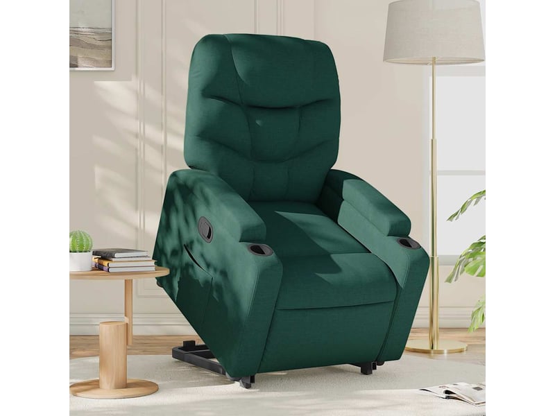  Fauteuil inclinable, fauteuil relax salon vert foncé tissu shl27184  - Conforama B