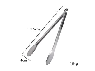 Pince à barbecue  acier inoxydable longueur  39.5 cm