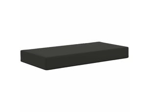 Coussin de siège, coussin d'assise d'extérieur 100 % polyester noir cf55808