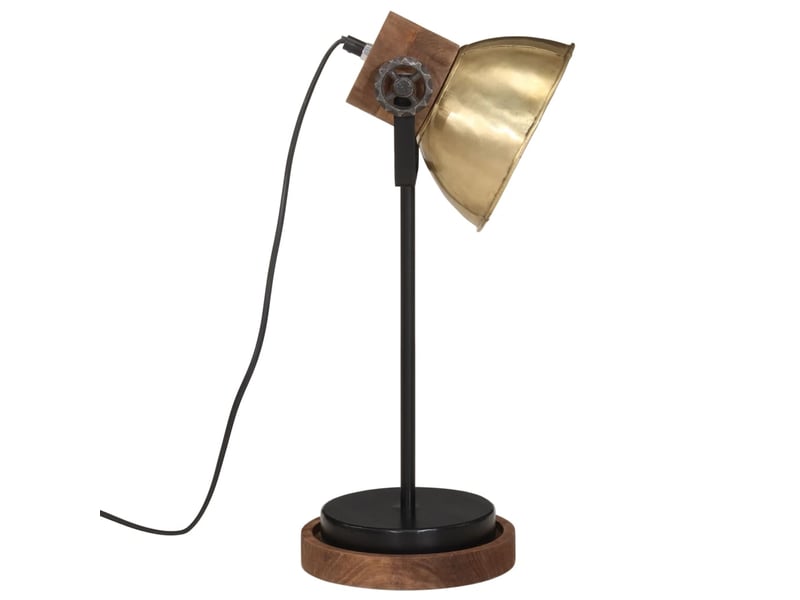  Lampe de bureau 25 w laiton antique 17x17x50 cm e27  - Conforama D