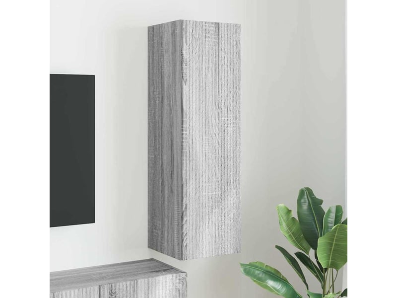  Meuble tv - banc tv - meuble de rangement mural 30 x 31 x 100 cm gris sonoma bois d'ingénierie  - Conforama B