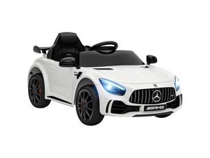 Voiture électrique pour enfants, mercedes, 3-5 kmh, télécommande, lumières et musique, blanche