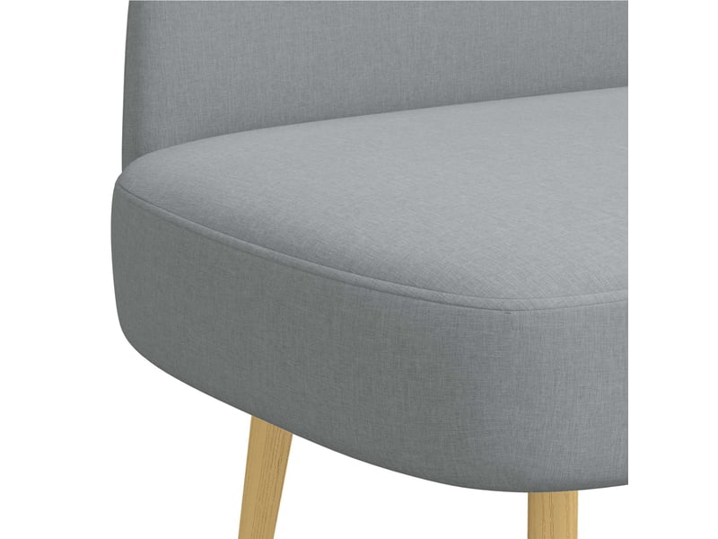 Banc rembourré, banc de lit avec dossier gris clair 110x60x76 cm shl8061 - Conforama E