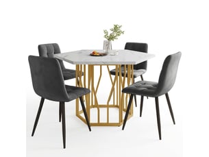 Ensemble table 4 chaise(s) <strong></strong> <strong></strong>