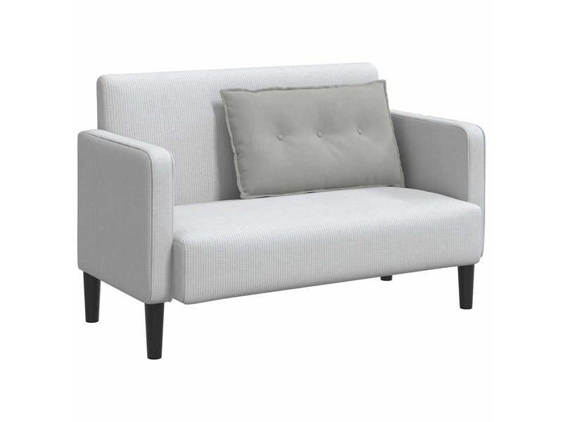  Coussin de dos, coussin de dossier gris clair 80 x 50 cm tissu en microfibre cf54685  - Conforama C