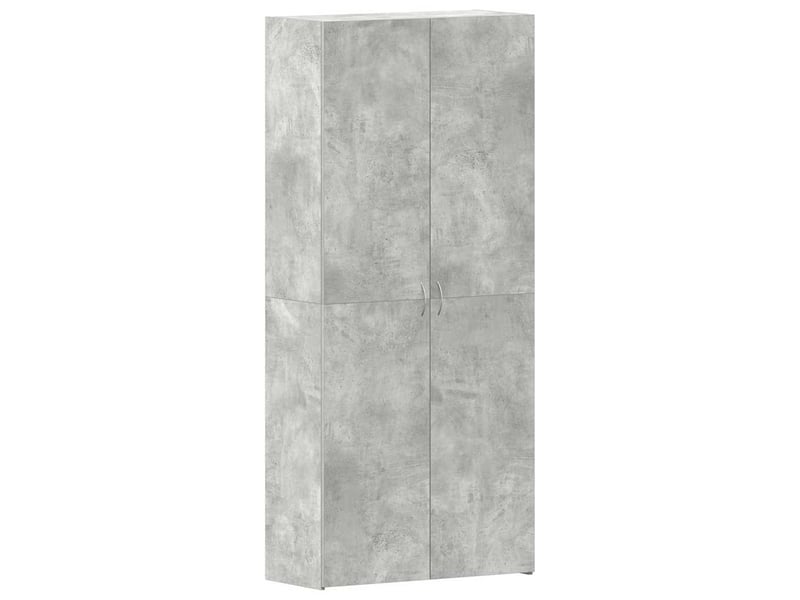  Meuble à chaussure, cabinet à chaussures 80x35.5x180 cm bois d'ingénierie gris shl1045  - Conforama A