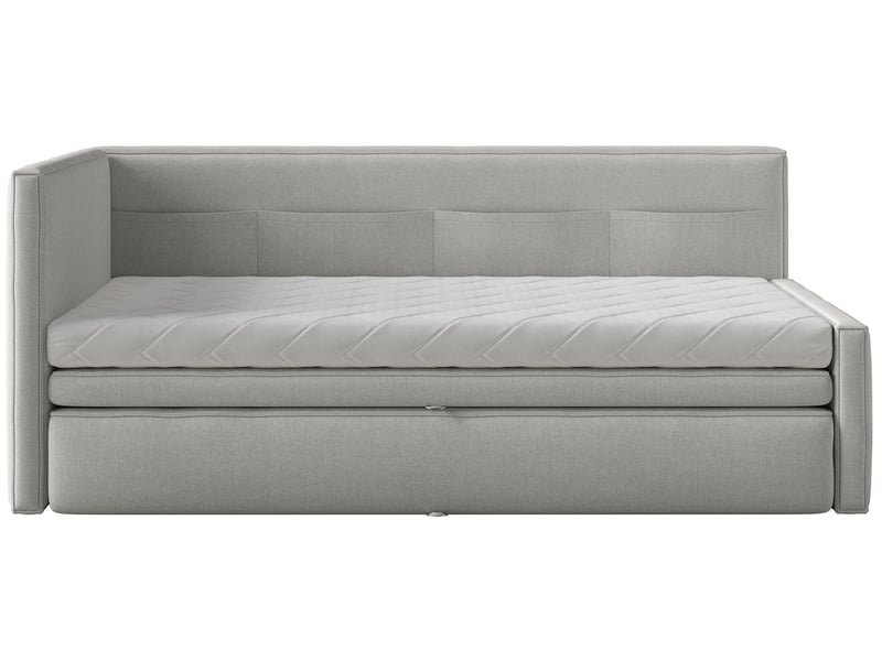  Selsey nesmi - lit rembourré - 90x200 cm - gris clair Nesmi - Conforama A