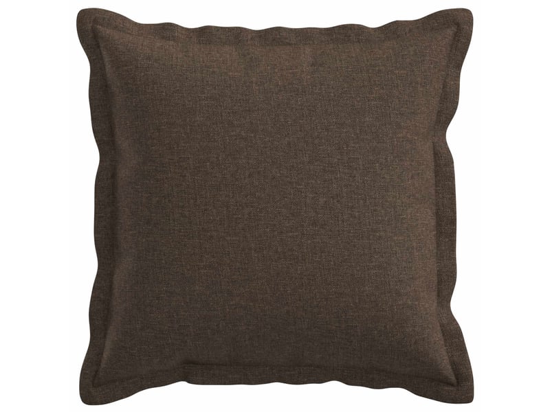  Lot de 6 housses de coussin houten taupe 50 x 50 cm lin synthétique cf50018  - Conforama A