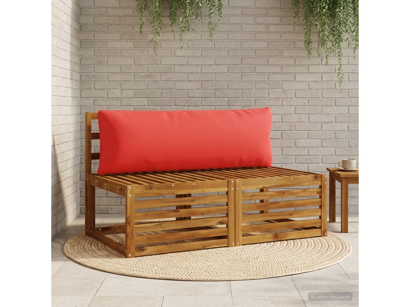  Coussin de dos, coussin de dossier 1 pièce putten 100 % polyester rouge cf54429  - Conforama B