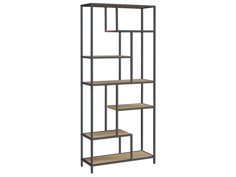  Étagère - leobert - chêne sonoma - 80 x 30 x 180 cm  - Conforama A