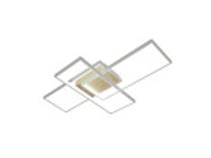Fabrilamp madaleta, plafonnier, moderne, led, 134 w, 14740 lm, 3000-4000-6500 k, blanchêtre, 9.5 x 79 x 49.5 cm