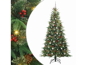 Sapin de noël artificiel, arbre de noël à branches articulées vert 240 cm shl6346