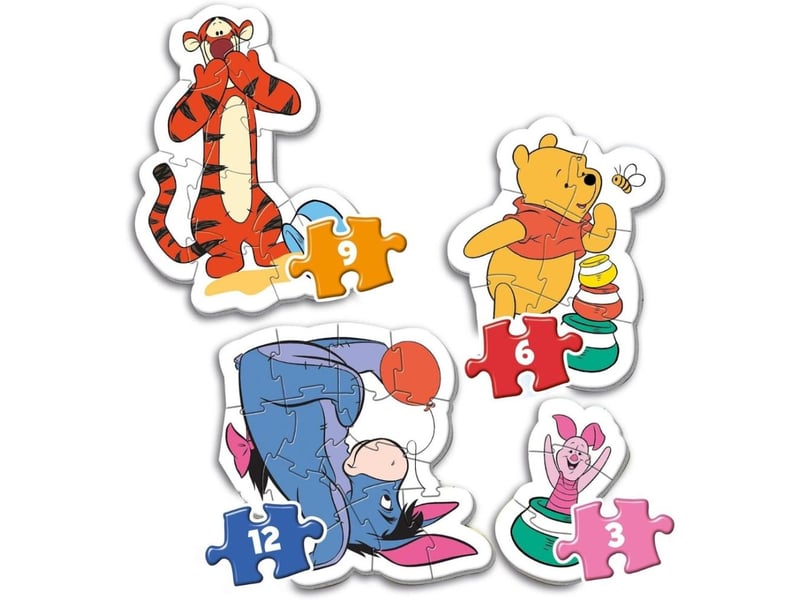  Puzzles clementoni 20820 mes premiers puzzles winnie l'ourson - 4 puzzles évolutifs 8005125208203 - Conforama B