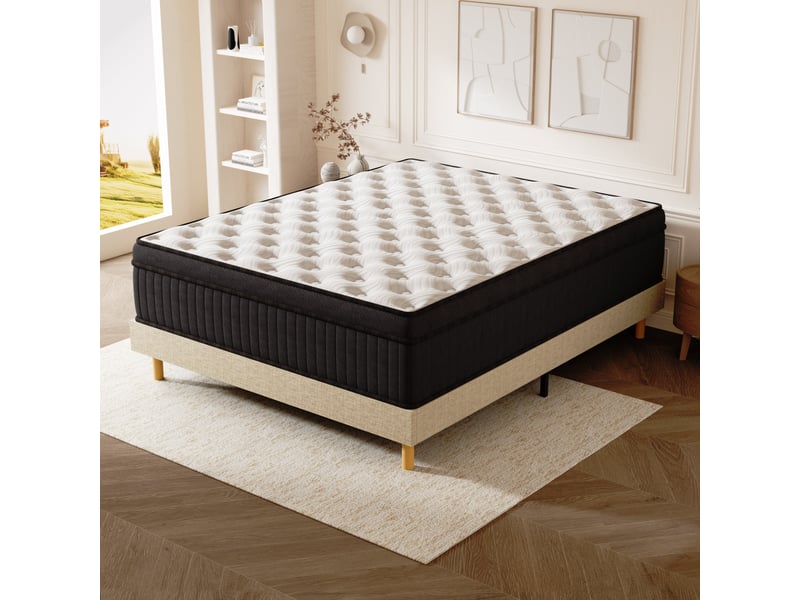  Ensemble matelas + sommier 160x200 cm, mousse à mémoire de forme,épaisseur du matelas 25cm  - Conforama E
