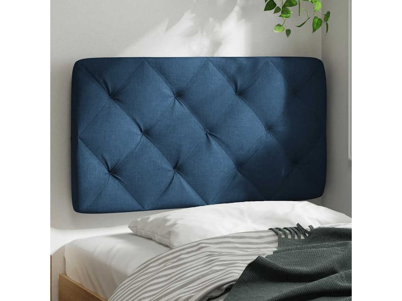  Coussin de tête de lit bleu 90 cm tissu cf55941  - Conforama C