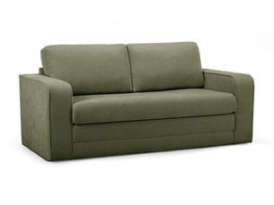 Canapé droit convertible BOBOCHIC COME 2 places Tissu vert