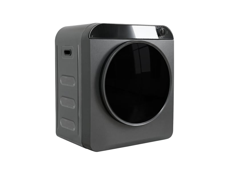  Sèche-linge 3 kg avec chauffage ptc, tambour inox, 4 programmes, mural ou empilable  - Conforama D