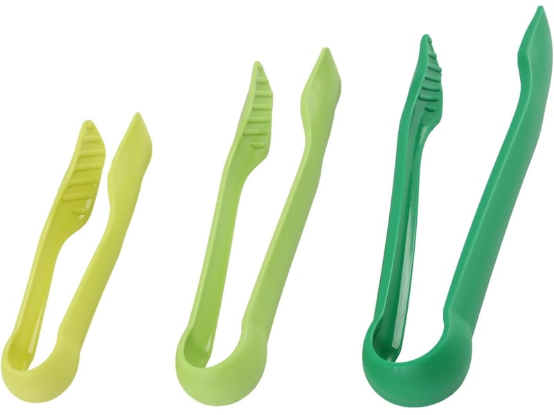  3 pièces pince de cuisine antidérapante, pinces à grillade friture servir, pinces alimentaire pour viande salade, 3 tailles empilables No Commercial reference - Conforama A