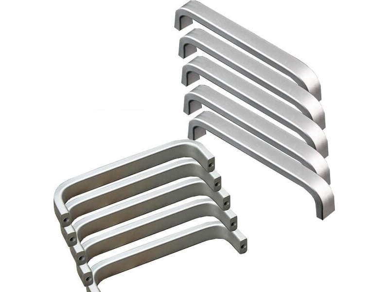 Qrity 20 poignées en alliage d'aluminium pour les poignées des portes des tiroirs de cuisine (128 mm) - Conforama A