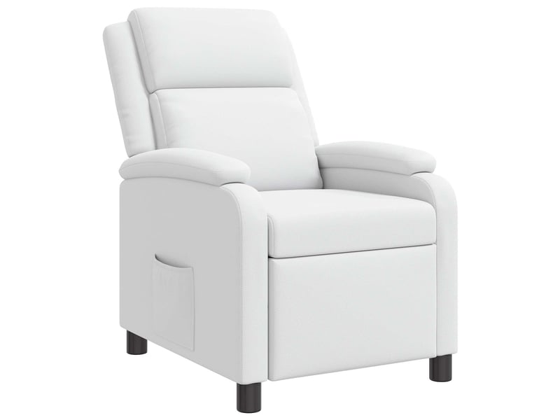  Vidaxl fauteuil inclinable blanc simili cuir  - Conforama A