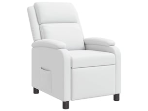 Fauteuil relax manuel VIDAXL  Simili blanc