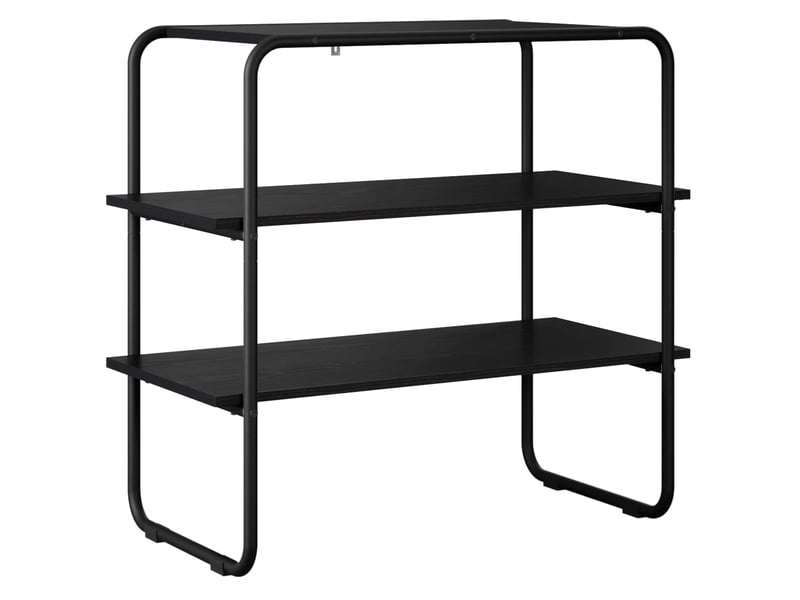  Vidaxl table console chêne noir 80 x 41 x 75 cm bois d'ingénierie  - Conforama A