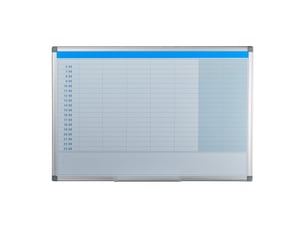 Tableau blanc magnétique mural pratique pour organisation 60 x 90 cm en fer blanc 13_0009562