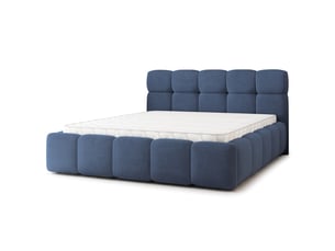 Lit coffre 140x200 cm <strong>MASSENO</strong>  <strong></strong> coloris bleu