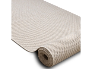 Le tapis de couloir sizal sion mélange tissé à plat crème 70cm 70x330 cm
