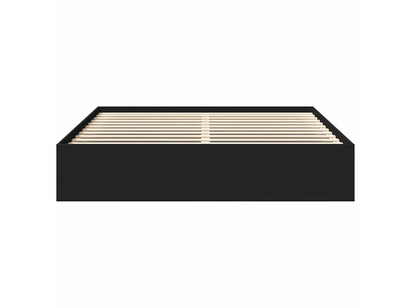  Lit double- lit adulte -  cadre de lit sans matelas noir 200x200 cm  - Conforama D