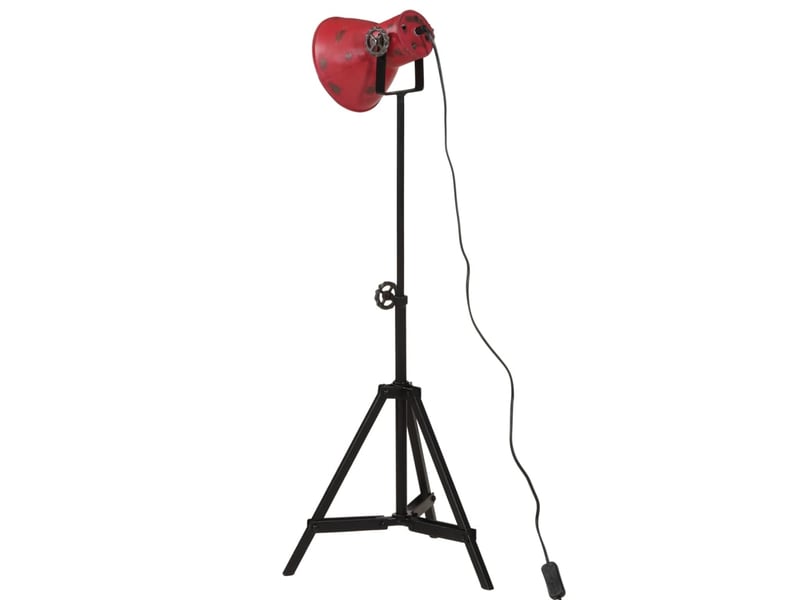  Lampadaire salon, lampe sur pied 25 w rouge délavé 35x35x6595 cm e27  - Conforama E