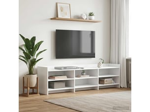 Meuble tv coloris blanc 168 cm <strong></strong>  <strong></strong>