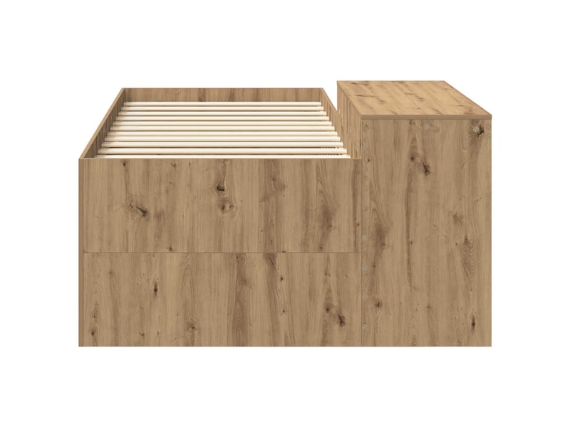  Lit haut pour enfants - lit jeune avec bureau chêne artisanal 80 x 200 cm  - Conforama D