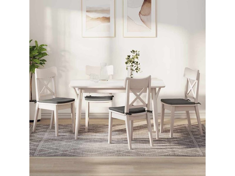 Lot de 4 coussins de siège, coussins décoratifs tissu en velours côtelé gris clair cf59987 - Conforama B