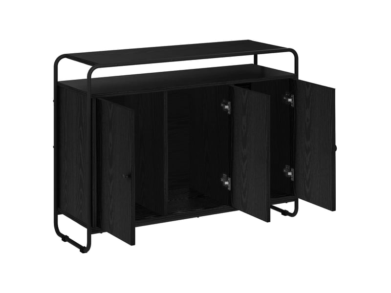  Buffet salon, buffet de rangement chêne noir 102x35x75 cm bois d'ingénierie shl23459  - Conforama C