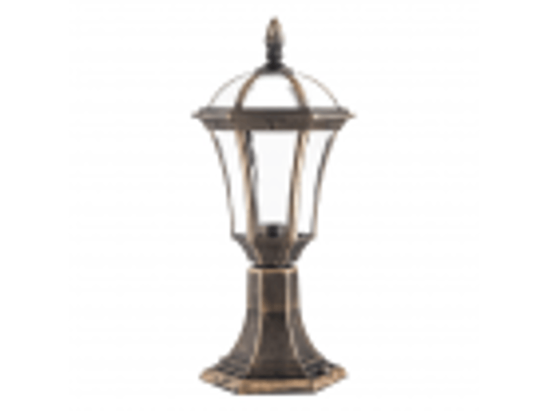  Lanterne de muret extérieur fabrilamp comino or vieilli, 1 x e27, ip44, 47,6 x 17,6 x 17,6 cm 126171016 - Conforama B