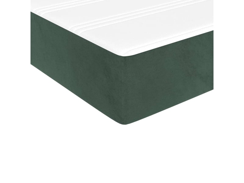Matelas de lit à ressorts ensachés fermeté moyenne vert foncé 120x190x20 cm - Conforama E