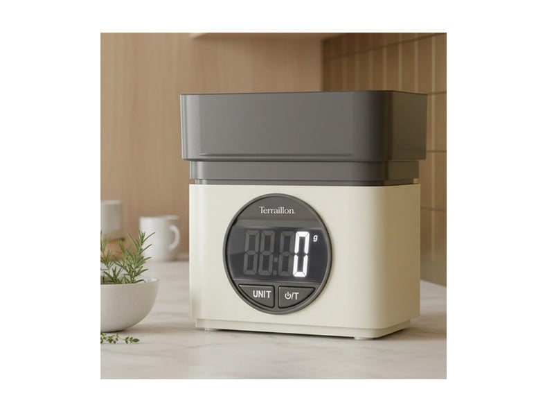  Terraillon - balance de cuisine électronique 5kg-1g crème  ba22mythiccreme - BA22MYTHICCREME - Conforama C