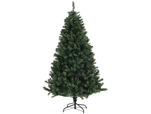 Sapin de noël artificiel arbre de noël 180 cm avec 1 000 branches, ouverture automatique, base en acier, vert