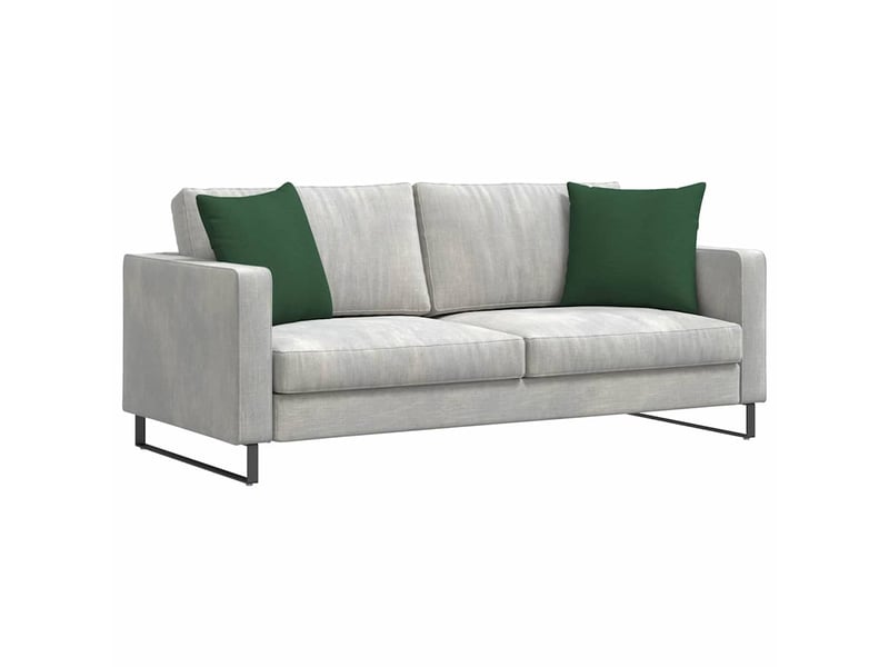 Lot de 2 coussins de canapé, coussins décoratifs vert foncé 45 x 45 cm cf59183 - Conforama C